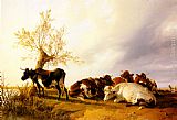 Dairy Cows Resting by Thomas Sidney Cooper